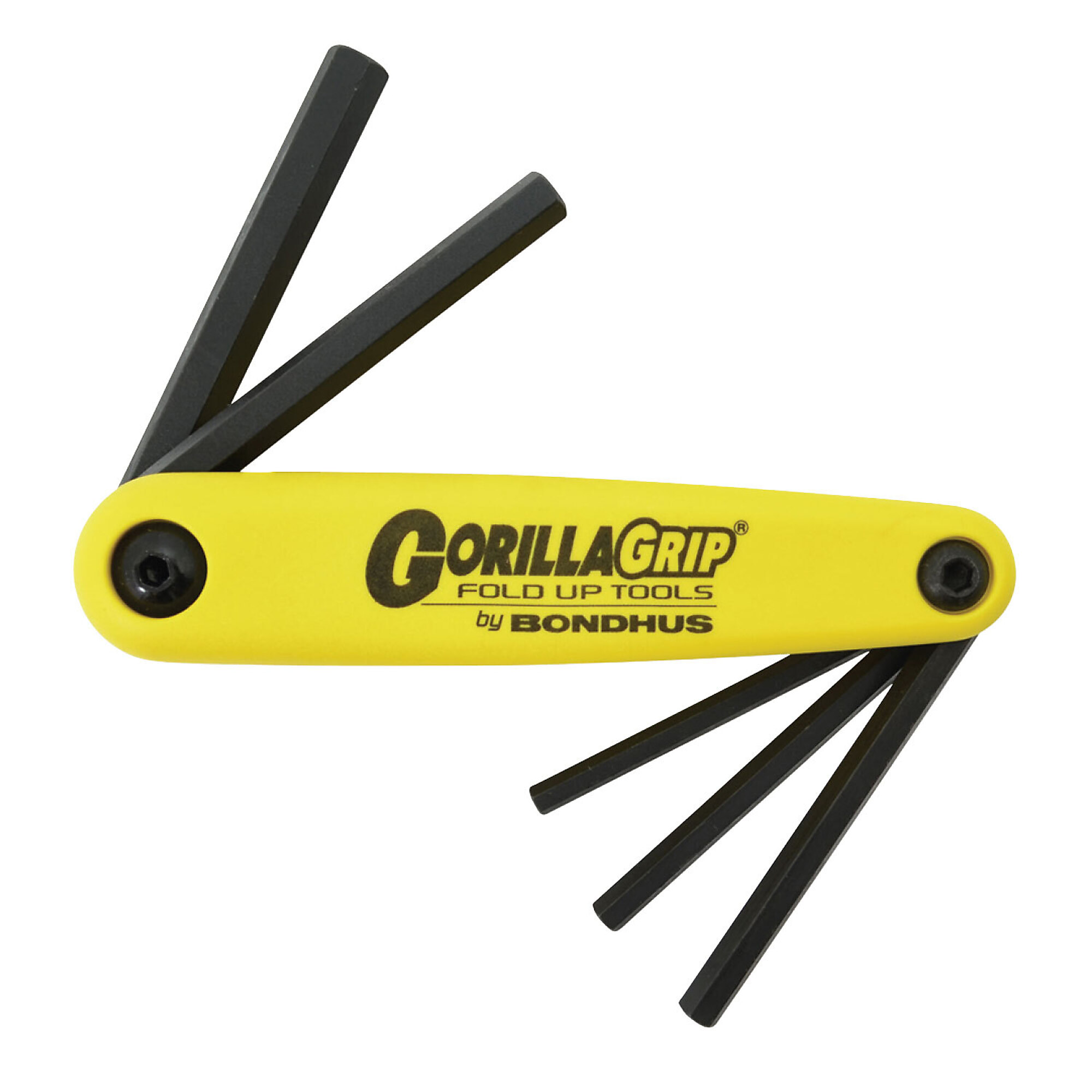 Bondhus Hex Fold-Up Set of 5, 3/16-3/8", Model 12585
